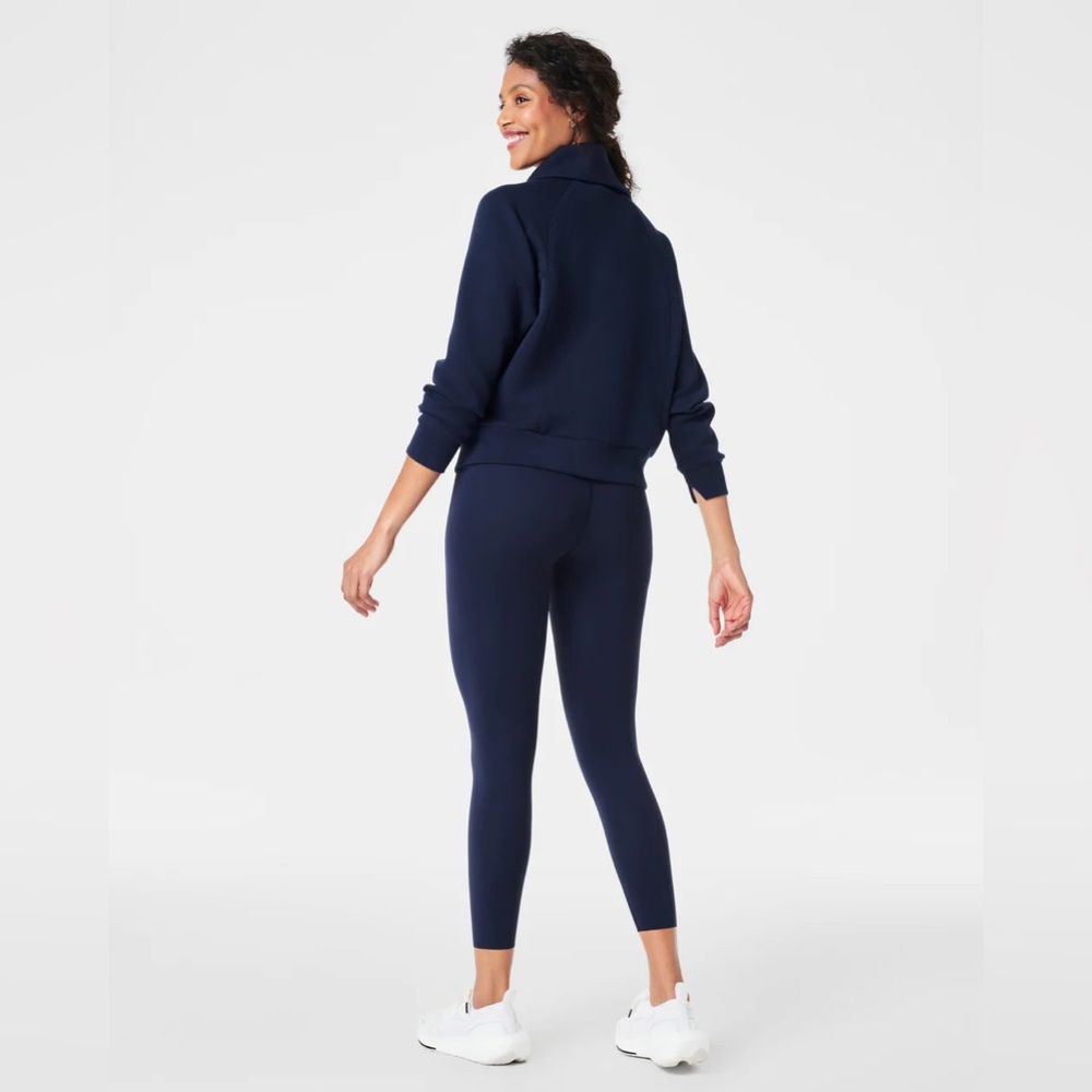 Spanx SpanxShape Booty Boost 7/8 Leggings in Timeless Navy Size 1X Plus Size Fit - Picture 2 of 14
